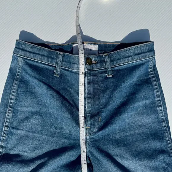 The Great. Sea Wide Leg High Rise Crop Jeans Women’s 26 Retro Boho Coastal Euro - Picture 7 of 15